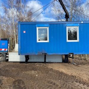 Celtniecības, apsardzes modulis - zils/zaļš